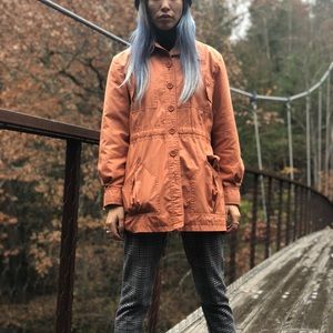Orange Light Rain Coat